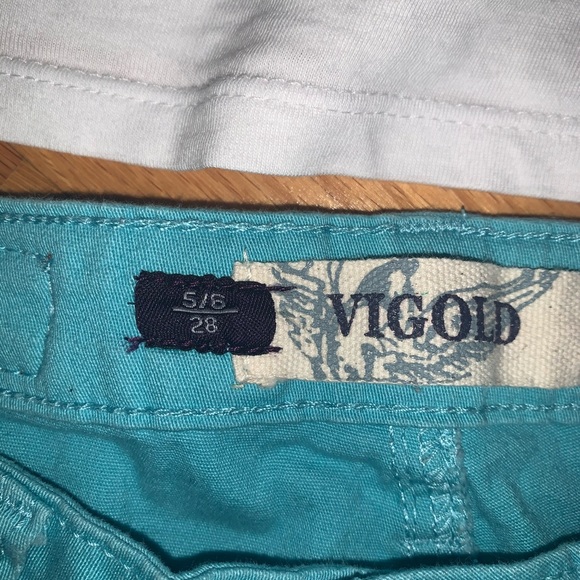 Teal blue skinny jeans size 5/6 (28) - Picture 3 of 5